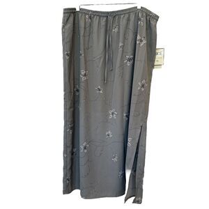 NWT Vintage BICE Sag Harbor Skirt‎ Womens Size XL Floral Slit Maxi Lined 90s Y2K